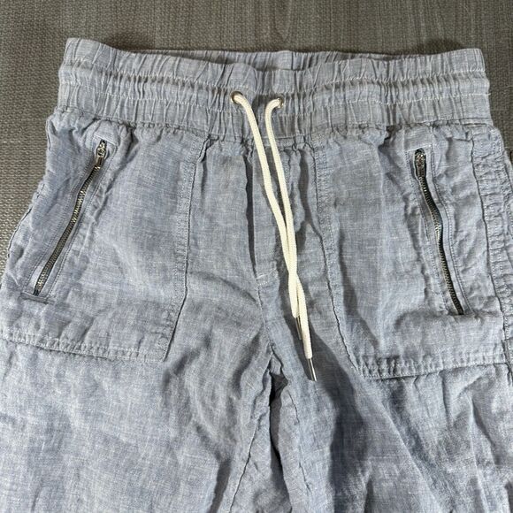 Athleta Cabo Linen Jogger size 6 drawstring elastic leg bottoms 100% Linen - Picture 2 of 8